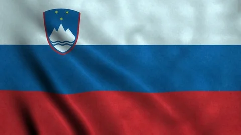 4K Seamless Loopable Flag of Slovenia Video stock 80940521