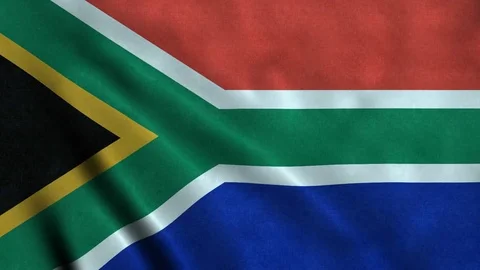 4K Seamless Loopable Flag of South Africa Video stock 80941951
