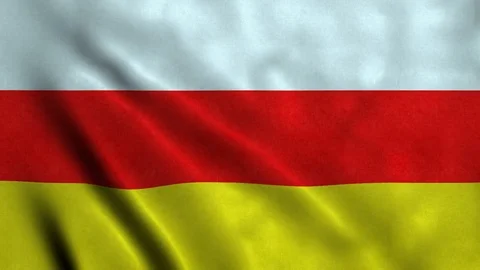 4K Seamless Loopable Flag of South Ossetia Stock Footage 80942236