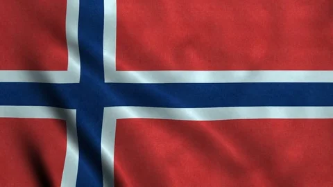 4K Seamless Loopable Flag of Svalbard Video stock 80943595