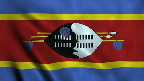 4K Seamless Loopable Flag of Swaziland Stock Footage 80944011