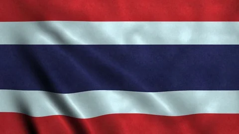4K Seamless Loopable Flag of Thailand Stock Footage 80944850