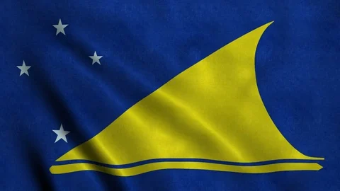 4K Seamless Loopable Flag of Tokelau Video stock 80945880
