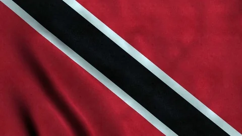 4K Seamless Loopable Flag of Trinidad and Tobago Video stock 80946052