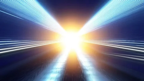 4k seamless looping animation featuring a stunning shining star light tunnel. Stock Footage 320921062