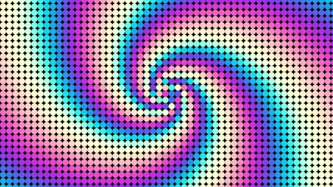 4k. Seamless looping footage. Abstract helix. Polka dot pattern. Stock Footage 237202066