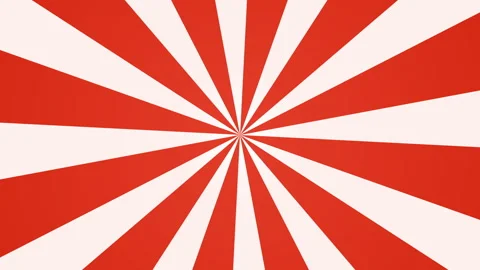 4K Seamless Looping Rotating Circus Carnival Background with Retro Sunburst Video stock 328355161