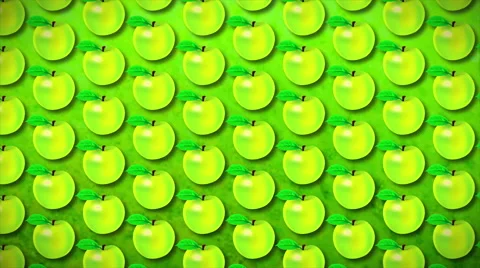 4K seamless pattern apple Stock Footage 50414622