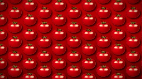 4K seamless pattern tomato Stock Footage 50414971