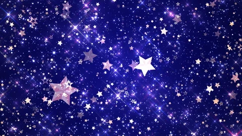 4k Seamless Starfall Blue Background 2 Vídeo Stock 120259844