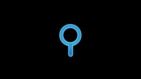 4k Search line icon motion graphic animation with magnifying glass 4k Stock Footage 303553426