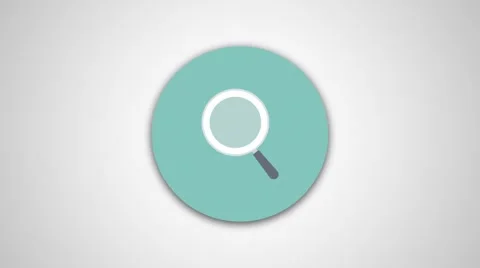4K - Search magnifier bubble icon Video stock 61353012