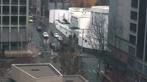 4K Seattle Intersection City Time-lapse 動画素材 166087838