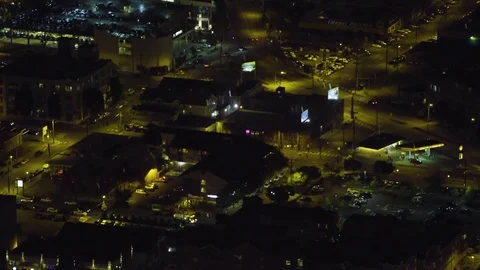 4K Seattle Washington downtown at night time Stock Footage 73458053