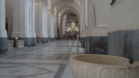 4K Senior in cathedral Stock Footage 90983798