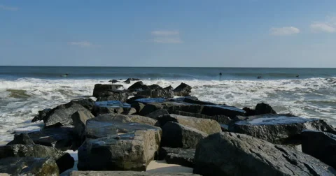 4K, Serfing, ocean, waves Video stock 46690116