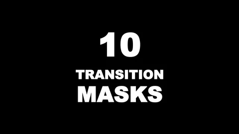 4k Set of 10 minimal transition masks. Stock Footage 121181986