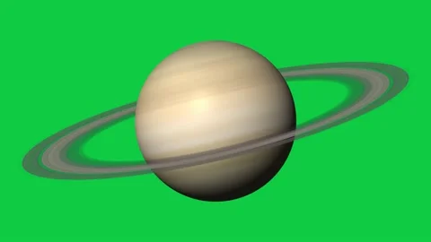 4k Seturn Green Screen Stock Footage 187596575