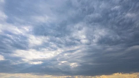 4K Severe Weather Dark Overcast Clouds Live Footage Time-lapse 库存影片 344091845