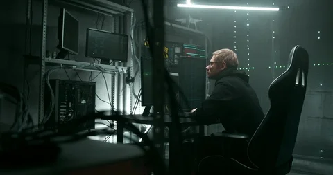 4K SH Hacker 012 Stock Footage 129543521