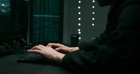 4K SH Hacker 015 Stock Footage 129547927