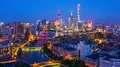 4K: Shanghai skyline and Huangpu River viewed from skyscraper. 4k or 4k+ Resolution