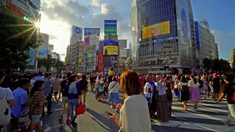 4K Shibuya crossing street in tokyo japa... | Stock Video | Pond5