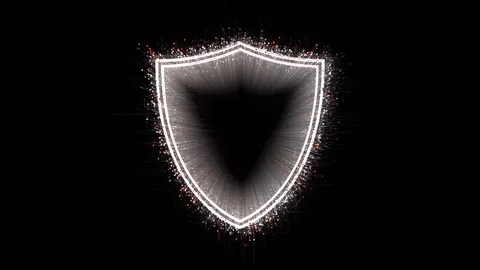 4k Shield protection security data encryption logo,Matrix binary computer code. Stock Footage 114168863