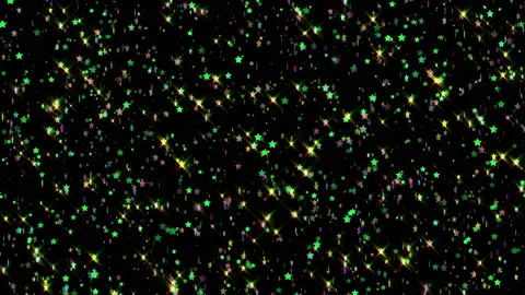 4k Shining Falling Stars Video stock 155079131