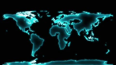 4k shining UHD world map Vídeos de archivo 287057006