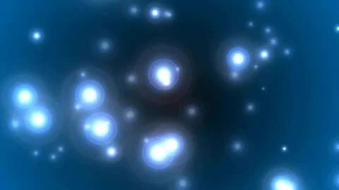 4k shiny blue lights blinking motion background Stock-Footage 263399606