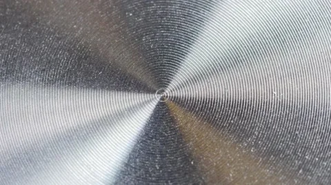4K - Shiny circular metal Stock Footage 42786433
