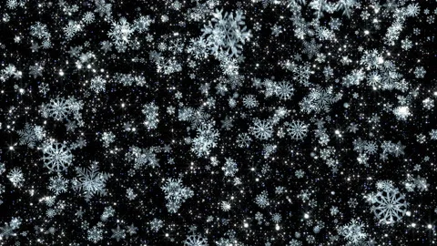 4k Shiny Falling Snowflakes 1 Vidéo 119170291