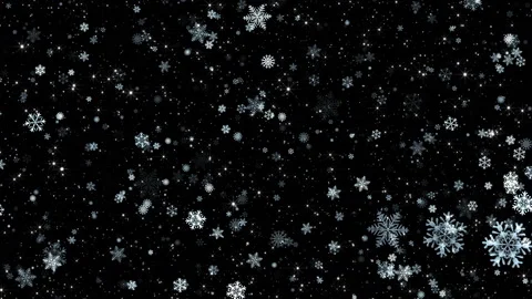 4k Shiny Falling Snowflakes 3 Video stock 119171292