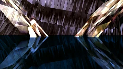 4k shiny glass mirror split up screen Stock Footage 263898883