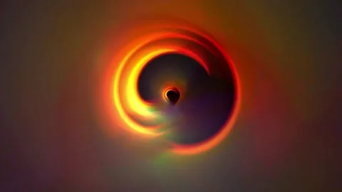 4k Shiny Orange Light Blending Eye Ring Motion Background Stock Footage 313856867