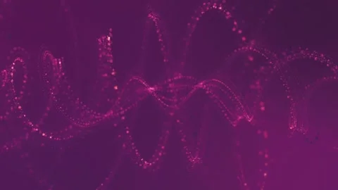 4k Shiny Particles Strings Rolling Pink Background Stock-Footage 319007635