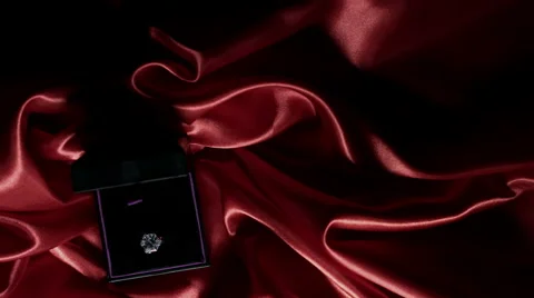 4k shoot of a background with engagement ring Stock Footage 63421166