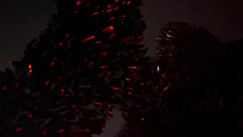 4K shot of 3d rendered charcoal creation Stock Footage 265410001