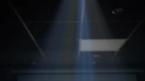 4K Shot Of Beautiful Rays Of Light Shining Down From The Projector   Stock Footage 122739012