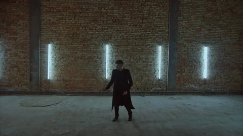 4K The shot of the dancer and his special movements Stock-Footage 102830967