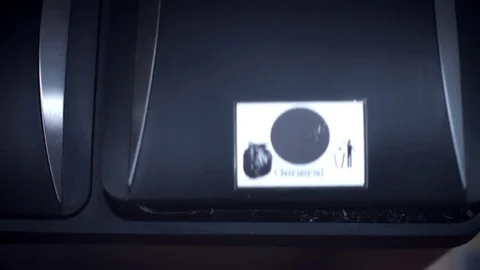 4k Shot of General Bin, Throwing to Trash VR Cardboard Stock Footage 69852102