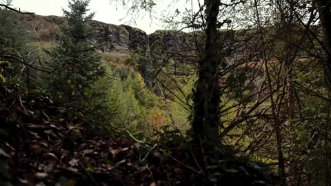 4k Shot in Ireland of Devils Chimney (Trail head) Stock Footage 321843588