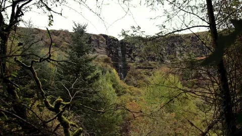 4k Shot in Ireland of Devils Chimney (Trail head) Stock Footage 321843589
