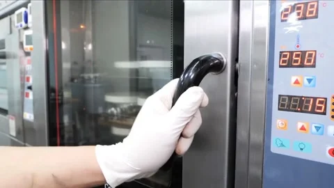 4K shot of making big amount chocolate cake Video stock 206668322