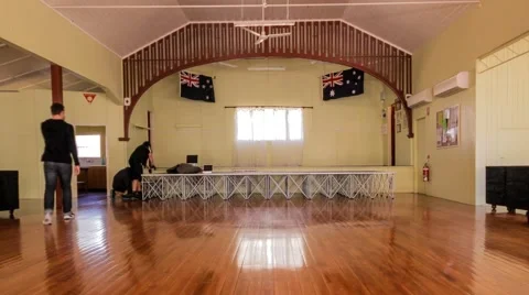 4k Show Setup - Time Lapse 库存影片 40331172