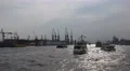 4k Sightseeing ferry boats and docks in Hamburg harbour 4k or 4k+ Resolution