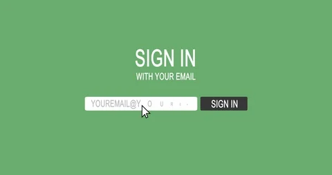 4K Sign In Button Click Stock Footage 108313341