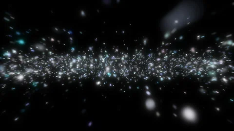 4k Silver Particles Explosion. Motion Background. Colorful glitter particle. Stock Footage 304216821