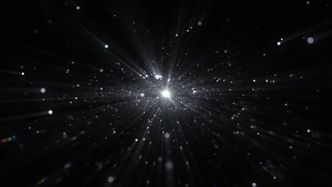 4k Silver Particles Explosion. Motion Background. Colorful glitter particle. Stock Footage 304218775